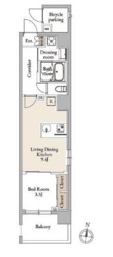D’s VARIE三ノ輪レジデンス　702号室　間取り