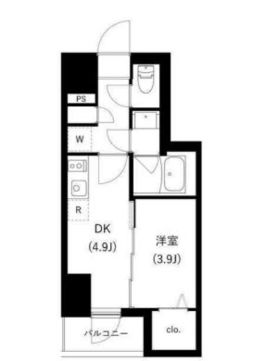 WHARF駒込　103号室　間取り