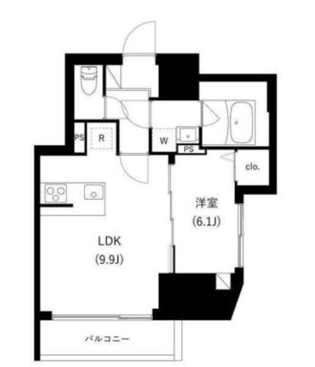 WHARF駒込　404号室　間取り