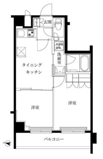 ルーブル志村坂上　406号室　間取り