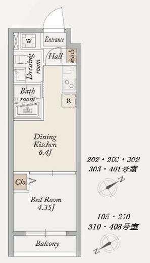 KDXレジデンス池袋要町　210号室　間取り