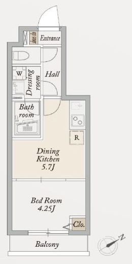 KDXレジデンス池袋要町　402号室　間取り
