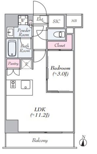 Log板橋区役所前 (ログ板橋区役所前)　202号室　間取り