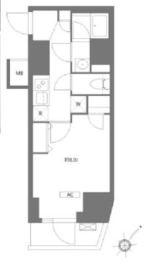 アンベリール王子　802号室　間取り