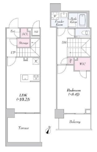 URBANLINK護国寺　108号室　間取り