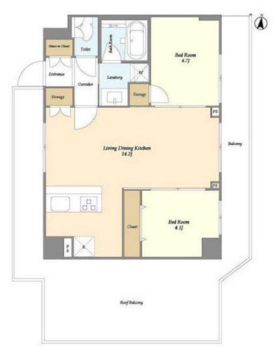 CREATIF日暮里 (クレアティフ日暮里)　505号室　間取り