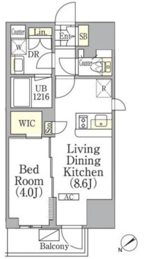 ジオエント池袋　302号室　間取り