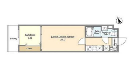 アルファコート町屋　202号室　間取り
