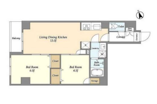 アルファコート町屋　301号室　間取り