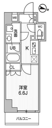 コンフォリア・リヴ千住　903号室　間取り