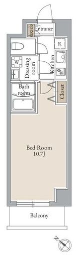 グランフェリシア巣鴨　502号室　間取り