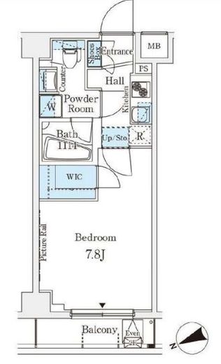 アジールコート山手動坂　307号室　間取り