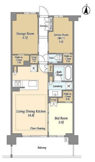 ドゥーエ町屋　310号室　間取り