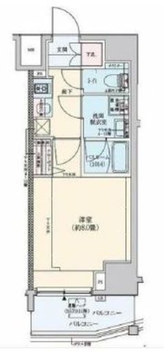 ロアール赤羽　802号室　間取り