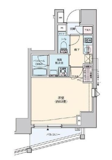ロアール赤羽　1502号室　間取り