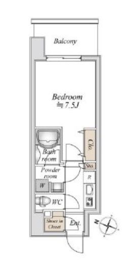 板橋本町ステーションレジデンス　409号室　間取り