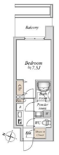 板橋本町ステーションレジデンス　504号室　間取り
