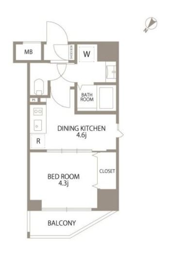 エスティメゾン赤羽Ⅱ　603号室　間取り