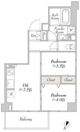 ルミーク本町ウェスト　202号室　間取り
