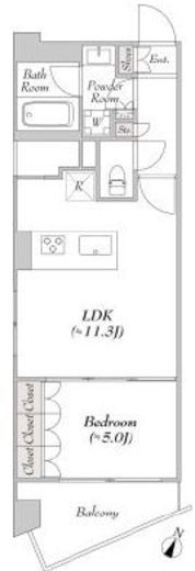ルミーク本町ウェスト　203号室　間取り