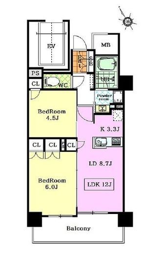プラウドシティ小竹向原　G1019号室　間取り
