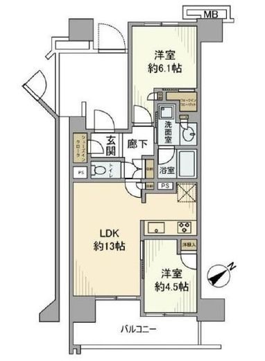 プラウドシティ小竹向原　1013号室　間取り