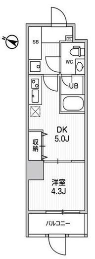 コンフォリア・リヴ志村三丁目　308号室　間取り