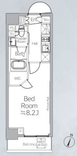 プラウドフラット西日暮里ディアージュ　504号室　間取り