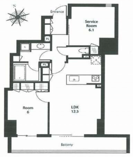 ステイシス町屋　1104号室　間取り