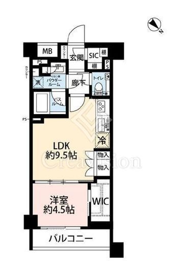 シティテラス文京小石川　422号室　間取り