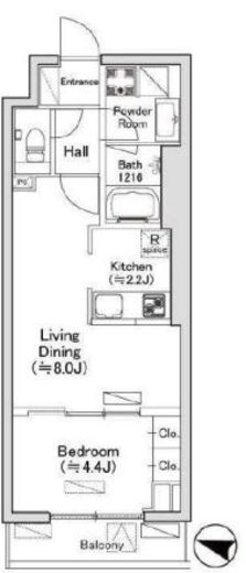 ディオスプラド　105号室　間取り