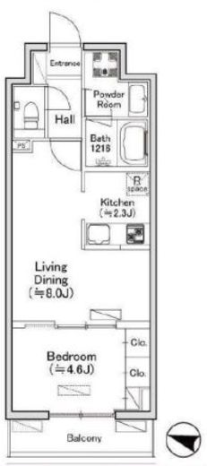 ディオスプラド　107号室　間取り