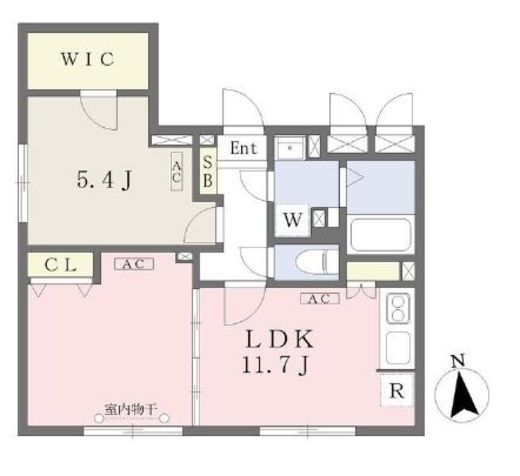プラティーク文京護国寺　402号室　間取り