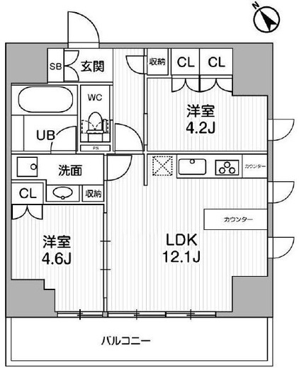 nido SUGAMO　1101号室　間取り