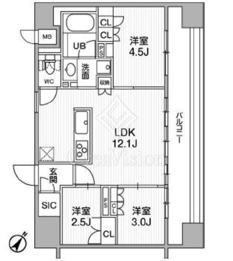 nido SUGAMO　1104号室　間取り