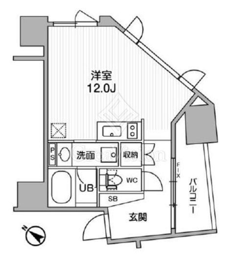 nido SUGAMO　1402号室　間取り