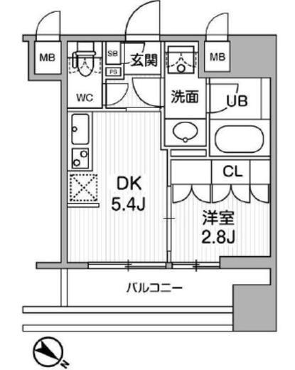 nido SUGAMO　405号室　間取り