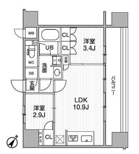nido SUGAMO　703号室　間取り
