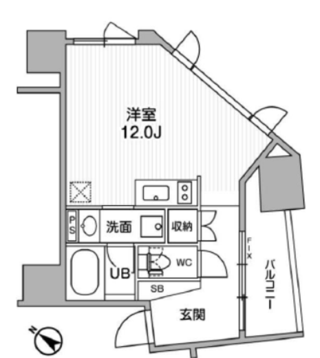 nido SUGAMO　802号室　間取り