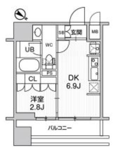nido SUGAMO　804号室　間取り