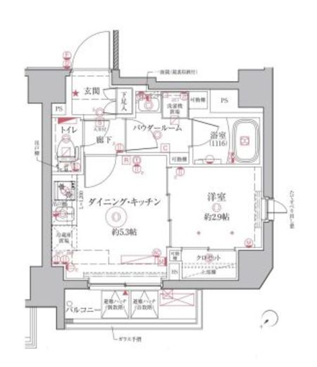 クレイシアIDZ王子アーバンヒルズ　603号室　間取り