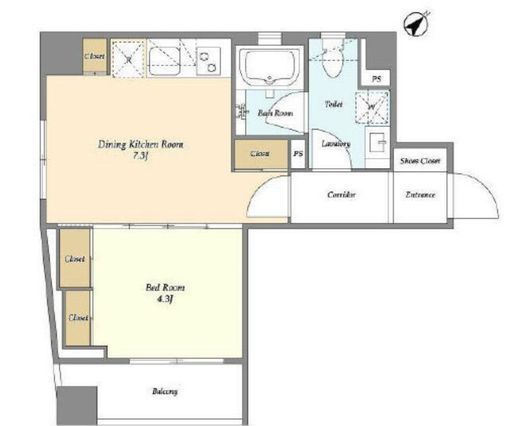 TAS駒込BLD.　303号室　間取り