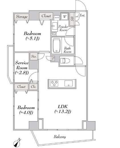 ルミーク文京千石　203号室　間取り