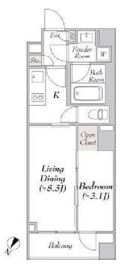 ルミーク文京千石　207号室　間取り