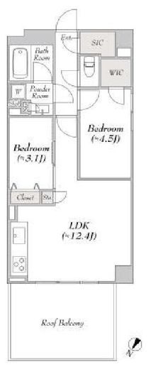 ルミーク文京千石　504号室　間取り