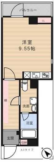 アーバンパーク東日暮里　401号室　間取り