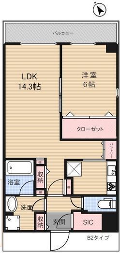アーバンパーク東日暮里　601号室　間取り