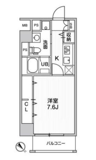 ROOTs Higashi Nagasaki (ルーツ東長崎)　203号室　間取り