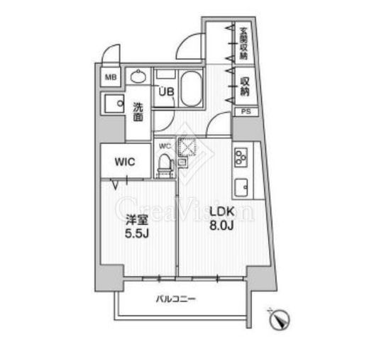 ROOTs Higashi Nagasaki (ルーツ東長崎)　801号室　間取り