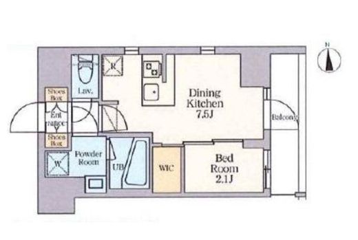 クレストコート東日暮里　206号室　間取り